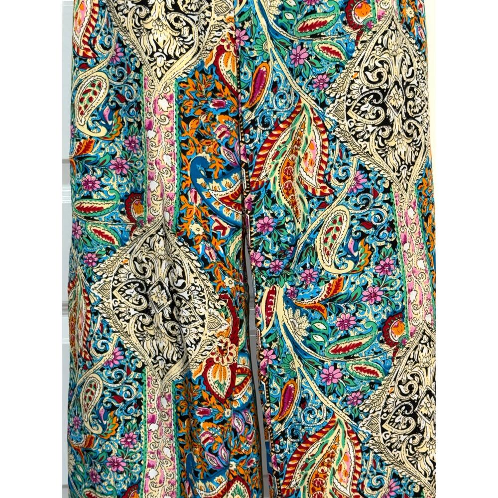 Cupshe Boho Floral Smocked Waist Tapered Leg Cover-Up Pants, Women's Size S - Picture 4 of 8